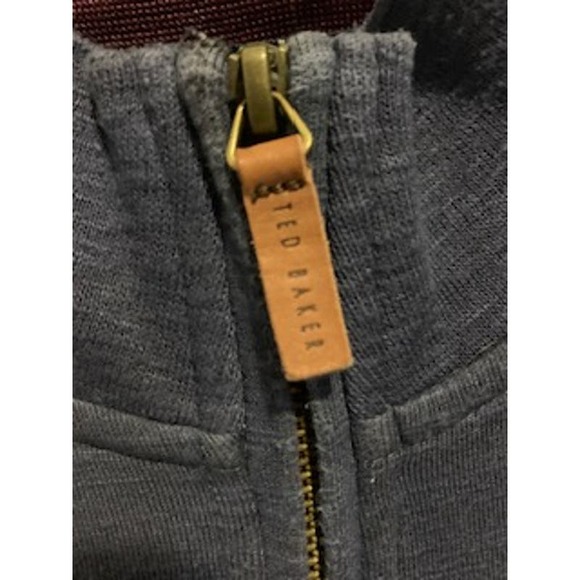 Ted Baker  Grayish Purple  Size 4 Quarter Zip Pullover Mens - Picture 4 of 7